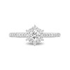 Thumbnail Image 3 of Enchanted Disney Tinker Bell 3/4 CT. T.W. Diamond Hexagon Frame Engagement Ring in 14K Two-Tone Gold