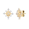 Thumbnail Image 0 of 1/10 CT. T.W. Diamond Snowflake Stud Earrings in 10K Gold