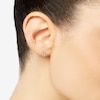 1/8 CT. T.W. Diamond Multi-Row Huggie Hoop Earrings in 10K Rose Gold
