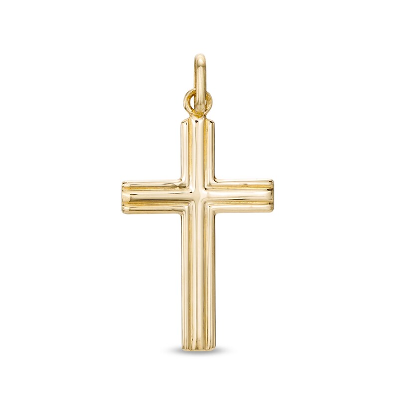 Cross Necklace Charm in 14K Gold