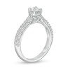 Thumbnail Image 3 of Zales Private Collection 7/8 CT. T.W. Certified Diamond Frame Engagement Ring in 14K White Gold (F/I1)