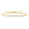 Thumbnail Image 0 of 1/5 CT. T.W. Diamond Bubbles Bolo Bracelet in 10K Gold - 9.0"