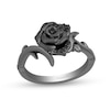 Thumbnail Image 1 of Enchanted Disney Villains Maleficent 1/10 CT. T.W. Black Diamond Ring in Sterling Silver and Black Rhodium - Size 7