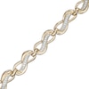 Thumbnail Image 1 of 1/4 CT. T.W. Diamond Infinity Link Bracelet in 10K Gold