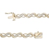 Thumbnail Image 3 of 1/4 CT. T.W. Diamond Infinity Link Bracelet in 10K Gold