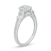 Thumbnail Image 3 of Cherished Promise Collection™ 1/3 CT. T.W. Princess-Cut Quad Diamond Cushion Frame Promise Ring in 10K White Gold