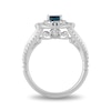 Thumbnail Image 4 of Collector's Edition Enchanted Disney Cinderella 70th Anniversary Topaz and 1/4 CT. T.W. Diamond Ring in 14K White Gold