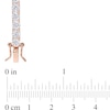 Thumbnail Image 3 of 4.0mm Lab-Created White Sapphire Tennis Bracelet in Sterling Silver with Rose Rhodium - 7.25"
