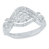 Thumbnail Image 0 of 1/2 CT. T.W. Composite Diamond Twist Shank Engagement Ring in 10K White Gold