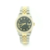 Thumbnail Image 0 of Previously Owned - Men's Rolex Datejust 1 CT. T.W. Diamond Two-Tone 18K Gold Watch with Black Dial