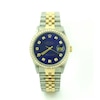 Thumbnail Image 0 of Previously Owned - Men's Rolex Datejust 1 CT. T.W. Diamond Two-Tone 18K Gold Watch with Blue Dial