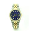 Thumbnail Image 1 of Previously Owned - Men's Rolex Datejust 1 CT. T.W. Diamond Two-Tone 18K Gold Watch with Blue Dial