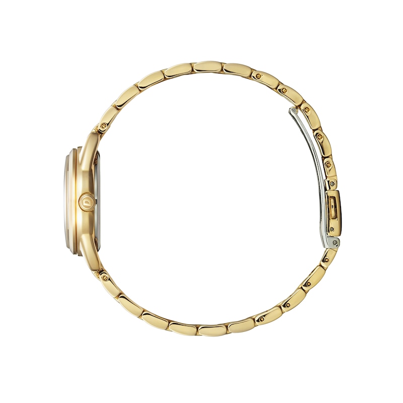 Main Image 2 of Ladies' Citizen Eco-Drive® Gold-Tone Watch with Silver-Tone Dial (Model: EM0682-74A)