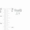 Thumbnail Image 1 of 1/20 CT. T.W. Diamond Bow Stud Earrings in Sterling Silver