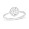 Thumbnail Image 1 of 1/4 CT. T.W. Composite Diamond Frame Promise Ring in Sterling Silver