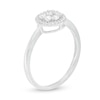 Thumbnail Image 2 of 1/4 CT. T.W. Composite Diamond Frame Promise Ring in Sterling Silver