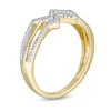 Thumbnail Image 3 of Wonder Woman™ Collection 1/8 CT. T.W. Diamond Symbol Ring in 10K Gold