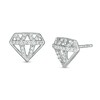 Thumbnail Image 0 of Marilyn Monroe™ Collection 1/6 CT. T.W. Diamond Stud Earrings in Sterling Silver