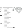 Marilyn Monroe™ Collection 1/6 CT. T.W. Diamond Stud Earrings in Sterling Silver