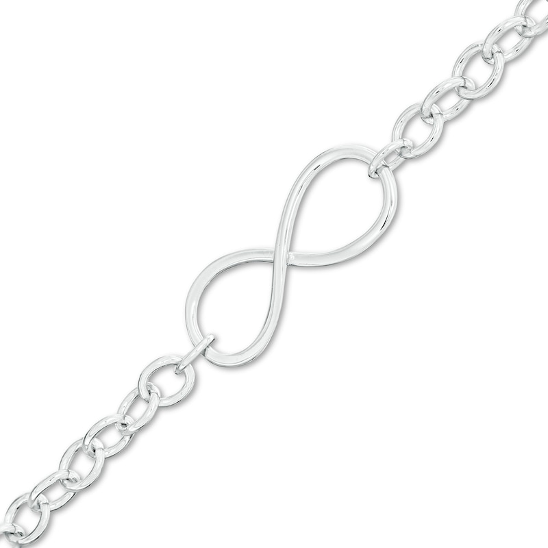 Infinity Link Bracelet in Sterling Silver - 7.5"