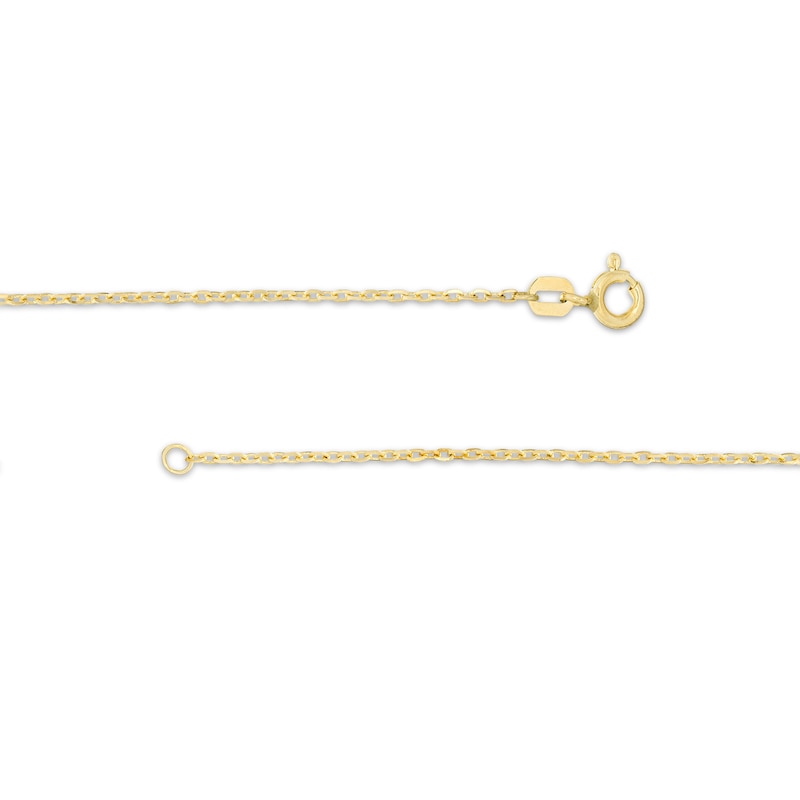 Main Image 2 of Open Cross Station Necklace in 14K Gold