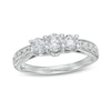 Thumbnail Image 1 of 1 CT. T.W. Diamond Past Present Future® Engagement Ring in 10K White Gold