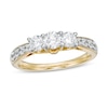 Thumbnail Image 1 of 1 CT. T.W. Diamond Past Present Future® Engagement Ring in 10K Gold