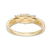 Thumbnail Image 4 of 1 CT. T.W. Diamond Past Present Future® Engagement Ring in 10K Gold