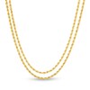 Thumbnail Image 0 of 2.1mm Rope Chain Double Strand Necklace in 10K Gold