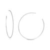 1/3 CT. T.W. Diamond Hoop Earrings in 10K White Gold