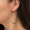 1/3 CT. T.W. Diamond Hoop Earrings in 10K White Gold