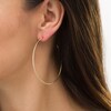Thumbnail Image 2 of 1/3 CT. T.W. Diamond Hoop Earrings in 10K Gold