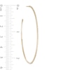 Thumbnail Image 2 of 1/3 CT. T.W. Diamond Hoop Earrings in 10K Gold