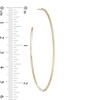 Thumbnail Image 3 of 1/3 CT. T.W. Diamond Hoop Earrings in 10K Gold