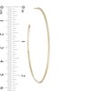 Thumbnail Image 2 of 1/3 CT. T.W. Diamond Hoop Earrings in 10K Gold