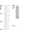 1/10 CT. T.W. Diamond Swirl Hoop Earrings in Sterling Silver
