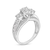 Thumbnail Image 2 of 1-1/2 CT. T.W. Diamond Past Present Future® Engagement Ring in 10K White Gold