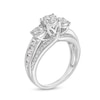 Thumbnail Image 3 of 1-1/2 CT. T.W. Diamond Past Present Future® Engagement Ring in 14K White Gold