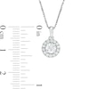 Thumbnail Image 3 of 1/2 CT. T.W. Diamond Frame Pendant in 14K White Gold (I/I2)