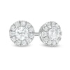 1/4 CT. T.W. Diamond Frame Stud Earrings in 14K White Gold (I/I2)