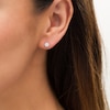 Thumbnail Image 2 of 1/4 CT. T.W. Diamond Frame Stud Earrings in 14K White Gold (I/I2)