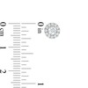 Thumbnail Image 3 of 1/2 CT. T.W. Diamond Frame Stud Earrings in 14K White Gold (I/I2)