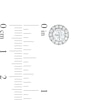 Thumbnail Image 3 of 1 CT. T.W. Diamond Frame Stud Earrings in 14K White Gold (I/I2)