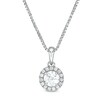Thumbnail Image 1 of 1/3 CT. T.W. Diamond Frame Pendant in 14K White Gold (I/I2)