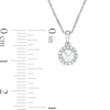 Thumbnail Image 3 of 1/3 CT. T.W. Diamond Frame Pendant in 14K White Gold (I/I2)