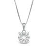 Thumbnail Image 1 of 1/4 CT. T.W. Diamond Frame Pendant in 10K White Gold