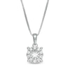 Thumbnail Image 0 of 1/4 CT. T.W. Diamond Frame Pendant in 10K White Gold