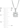 Thumbnail Image 2 of 1/4 CT. T.W. Diamond Frame Pendant in 10K White Gold