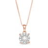 Thumbnail Image 1 of 1/4 CT. T.W. Diamond Frame Pendant in 10K Rose Gold