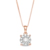 Thumbnail Image 0 of 1/4 CT. T.W. Diamond Frame Pendant in 10K Rose Gold